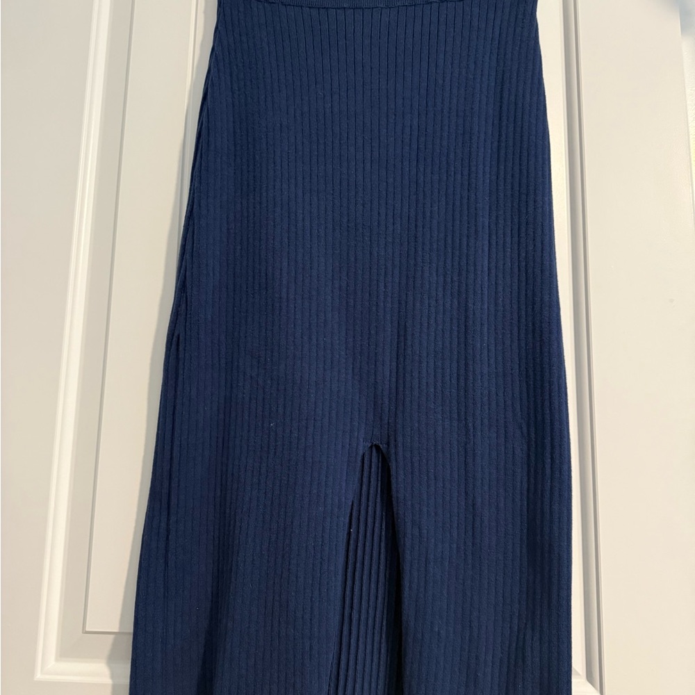 Free People Ribbed Knit Midi Skirt
